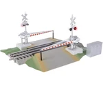 Lionel 2529070 Fastrack Grade Crossing W Gates & Flashers Train No Light. Fixed Price $99.00.