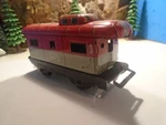 Marx 027 Scale Litograph Tinplate Wheel Caboose, Nyc 20102 5-70-14. Fixed Price $9.99.