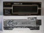 K-line K69010 Classic Gauge Baltimore & Ohio, Flatcar W/ Container. Fixed Price $28.50.