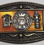 Vintage Cii New York Fire Department Belt Buckle FD1 Hydrant Hose Box. Fixed Price $14.99.