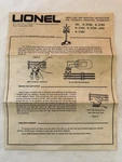 Lionel 6-2140, 6-2163, 6-2152, 6-2154, 6-2162 Accessory Operating Instuct 1970'S. Fixed Price $14.50.
