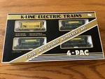 K-line Kennecott Copper Corp. K-6737A2 Kcc Classic Ore Car 4-PAC 0/027 New. Fixed Price $124.95.