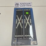 K-line Lionel Superstreets Track 6-21575 10" Railroad Crossing Straight Gauge. Fixed Price $27.95.