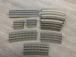 (mix Lot #1) Lionel Fastrack Quarter CURVE/084/072/048 Half+wired 10". Fixed Price $50.96.