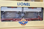 Lionel #39463 Pwc #6430 Flatcar With White Vans (remake). Fixed Price $49.45.