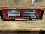 New-ray 15223 1:43 Kenworth W900 Double Dump Truck With Trailer In Red/chrome. Fixed Price $25.00.