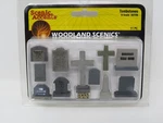 Woodland Scenics 2726 Tombstones Graveyard Scenery Accents Detail Set. Fixed Price $22.49.
