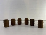 Lionel 362-78 Stained Barrels Wood For Train Setup 1/2 Tall 1950. Fixed Price $16.99.