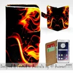 For Oppo Series - Fire Flame Theme Print Wallet Mobile Phone Case Cover. Fixed Price $14.29.