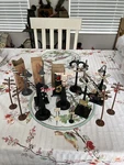 17 Lot Marx Train Accessories Crossing Lamp Breaker Metal/plastic 3 W/boxes. Fixed Price $140.00.