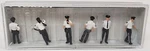 Preiser New #10797 Ho 1/87 Scale Set Six Us Uniformed City Police Officers. Fixed Price $30.39.
