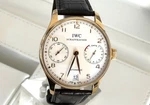 Iwc IW500101 Portuguese Portugieser 7 Day Automatic 42MM -18K Gold-box/papers-. Fixed Price $12500.00.
