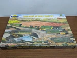 1/87 Athearn John Deere Ho Scale Train Set 40' Flat Car With 2 70 Tractors. Fixed Price $299.99.