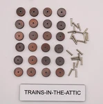 Lionel Transformer 24EA V-45 Carbon Rollers & ZW-102 Rivets Fit Zw,kw,v,z. Fixed Price $16.95.