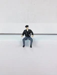 Arttista #1172 - Man Ride Motorcycle Scale Figure Model Trains New. Fixed Price $10.50.