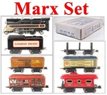 Marx Prewar 391 Canadian Pacific 2-4-2 Loco & 5-CARS In NO.4012 Wrong Box. Fixed Price $121.50.