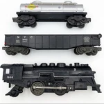 Louis Marx 1666 Engine, 6462 Nyc Gondola 6465 Sunoco Double Dome Tanker Lot. Fixed Price $59.99.