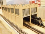 Korber Models #MRS1032 - Scale Stall Engine House (cement) Kit. Fixed Price $199.05.