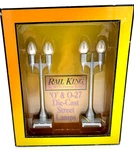 Mth Rail King No 580-2 Die-cast Silver Street Lamp Set 30-1082. Fixed Price $28.74.