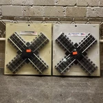 Model Train 90 Degree Crossing 3 Rail Gauge Track (set Of Two) New Old Pack. Fixed Price $35.00.