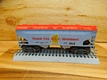 K-line Gauge Collector's Club 90002 Covered Hopper. Fixed Price $17.00.
