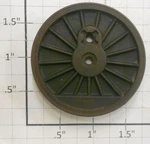 Lionel 773-26X 1964 Hudson Non-flanged Center Wheel With Groove For Tire. Fixed Price $5.00.