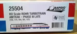Ho Scale Rapido Rtl Rohr Turbotrain Amtrak Phase Iii Late Dcc & Sound 25504. Fixed Price $650.00.