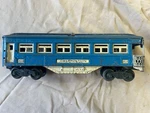 Lionel 2614 Blue & White Observation Car. Light Do Not Work. Fixed Price $69.99.