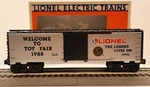Lionel, O, 6-19902, Toy Fair 1988 Box Car, #19902, C-8, Ln/ob. Fixed Price $7.65.