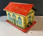 Lionel Lines 48 Whistle Station House Litho Steel Building For Train Scene. Fixed Price $19.50.