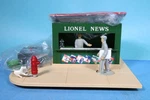 Lionel Scale Operating Animated News Stand Accessory 6-2308. Fixed Price $53.99.
