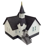 Ho N-scale Adirondack Church Model Kit For Train Layouts/dioramas/sets. Fixed Price $24.99.
