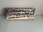 Village Square Seasonal Starter Train Set 8PC Station Sound Light Track Caboose. Fixed Price $41.00.