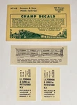 Champ Ho Decal-forman & Sons Pickle Tank Car-silver W/black Lettering #HT-68. Fixed Price $6.50.