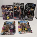 1990 Amt Ertl Model + Playmates Star Trek Tng Action 5 Figure Lot Garage Find. Fixed Price $6.36.
