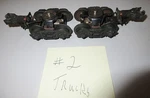 Lionel #522-1 Light Trucks X 2,W/ELECTRIC Coil Couplers. Fixed Price $29.95.