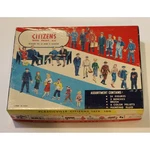Plasticville Citizens 1619-100 Scale O/s One Box Two Sets 48 Figures & 2 Benches. Fixed Price $35.00.