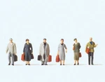 New : Scale Preiser Figures 79219 Walking Travelers / Passengers ( Era Iii ). Fixed Price $18.75.