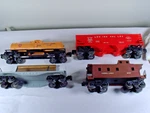 Vintage Lionel Postwar Freight Cars Clean Late 1950S 6017 6121 6476 6025. Fixed Price $25.00.