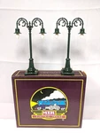 Mth #MT-1020 NO.54 Metal Lamp Post Set Green Original Box C-10. Fixed Price $39.95.