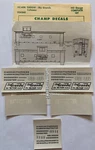 Champ Ho Decal Rio Grande D&rgw Caboose Orange W/black Lettering #HC-626. Fixed Price $6.50.