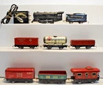 Marx 8995 Boxed Train Transformer Set Locomotive Tender Caboose Cars Works. Fixed Price $285.00.