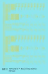 K4 Ho Scale Decals Yellow 40 To 50 Ft Boxcar Dimensional Data Set Gothic Font. Fixed Price $8.15.
