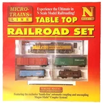 Mtl Table Top Union Pacific SD-60M Loco & 4-CAR Freight Starter Set Nib. Fixed Price $249.95.