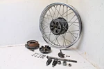 1980 - 1981 Kawasaki KE125 Rear Back Wheel 18" Rim Hub 1.85X18 Brake 18X1.85. Fixed Price $126.00.
