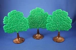 Plasticville O/s MT-2 Maple Tree (3) Excellent++++ Condition. Fixed Price $38.50.