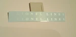 Lionel Lines 1050T Scout Tender 2 Per Set White Letter Waterslide Decals Look!. Fixed Price $6.00.
