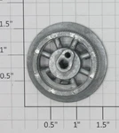 Lionel SLS-257-6 Gauge Unpainted Gear Drive Wheel With Siderod Boss (50). Fixed Price $150.00.