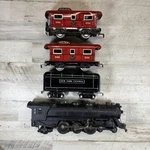 Marx Postwar 333 Steam Locomotive Nyc Tender 556 Caboose Gauge Train Set. Fixed Price $93.48.