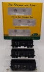 The Showcase Line 00988 Scale Frisco Hopper 3-CAR Set #1 Ln/box. Fixed Price $53.29.